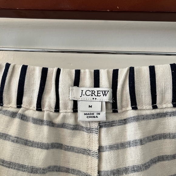J. Crew Women's Striped Drawstring Short - M - Picture 6 of 7